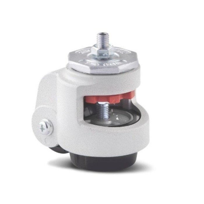 Zwenkwiel met stelvoet 90 mm - Nylon - plaat - 1500 kg