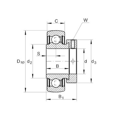 EN207 - FS spanringlager excenterring (35x72x39)