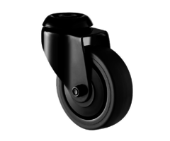 Zwart zwenkwiel 50 mm - 40 kg