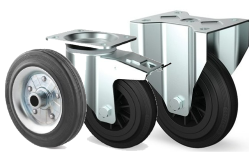 Wat zijn volrubber wielen?