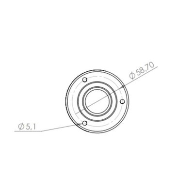 Stalen kogelpot 31.7 mm - stalen kogelrol - 125 kg