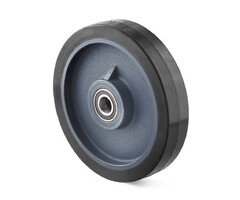 Elastisch rubber wiel 250 mm  - 500 kg