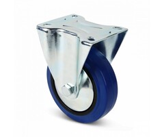 Elastisch rubber bokwiel 100 mm - 160 kg