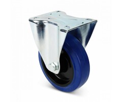 Elastisch rubber bokwiel 125 mm  - 220 kg