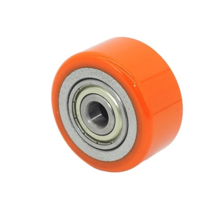 Mini zwaarlast zwenkwiel 35 mm met rem - kogellager - 100 kg