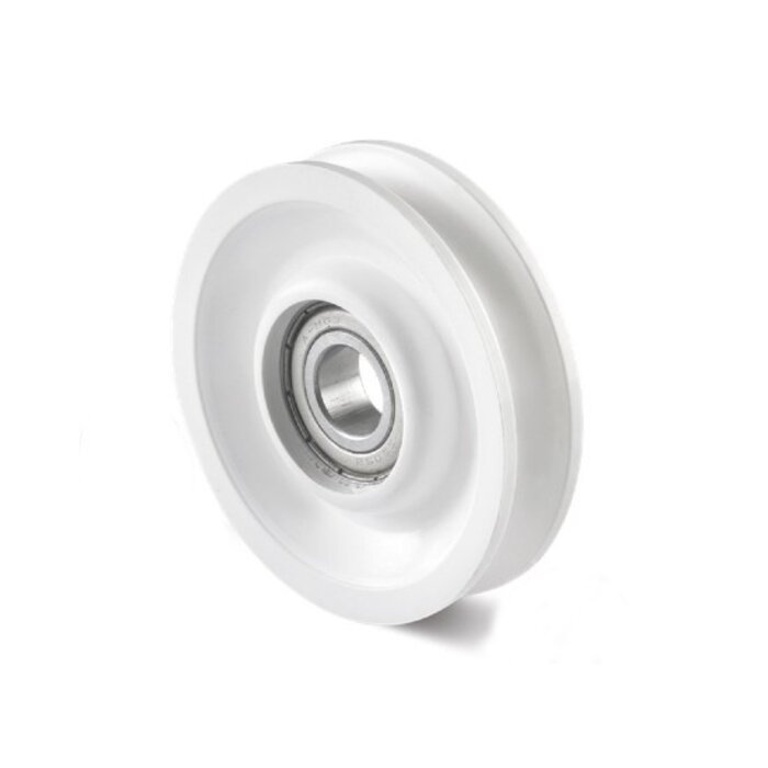 Kunststof kabelschijf 50 mm met U groef - 50 kg