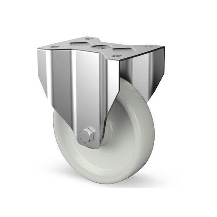 Derby Ruote Rvs zwaarlast bokwiel 200  mm - Nylon - 900 kg