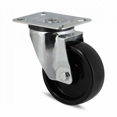 Hittebestendig zwenkwiel 100 mm - 220 kg
