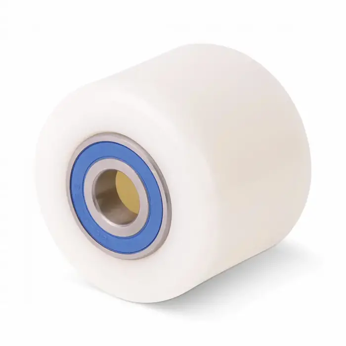 Nylon palletrol 50x40 mm - rvs kogellager - 200 kg