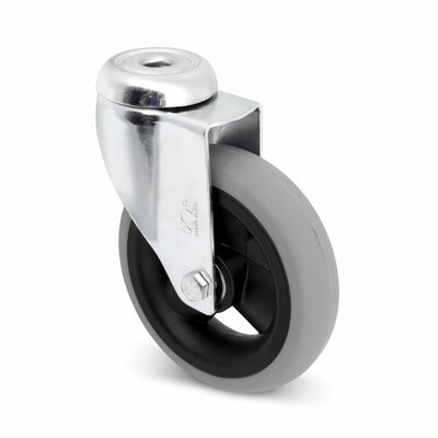 Antilek zwenkwiel 100 mm - geschuimd PU - 60 kg