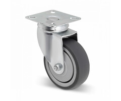 TPR rubber zwenkwiel 75 mm - 60 kg
