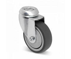 TPR rubber zwenkwiel 75 mm - 60 kg