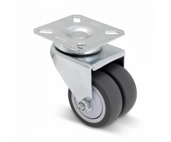 Dubbel zwenkwiel 50 mm - 80 kg