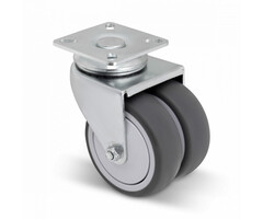 Dubbel zwenkwiel 75 mm - 100 kg
