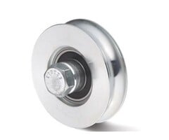 Groefwiel 50 mm met V groef - 70 kg