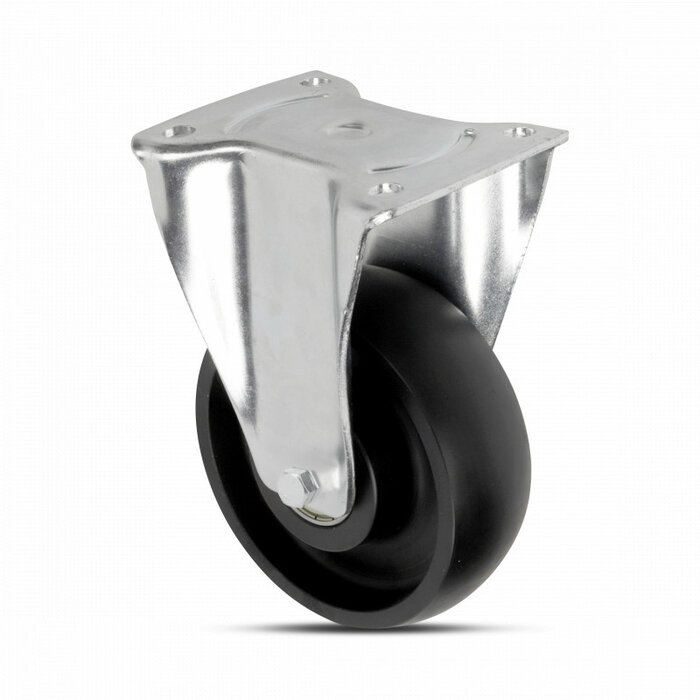 Nylon bokwiel 200 mm - versterkt - kogellager - 800 kg