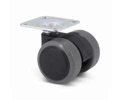 Meubelwiel 35 mm - plaat - 50 kg
