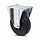 Rubber bokwiel 80 mm - rollager - 50 kg