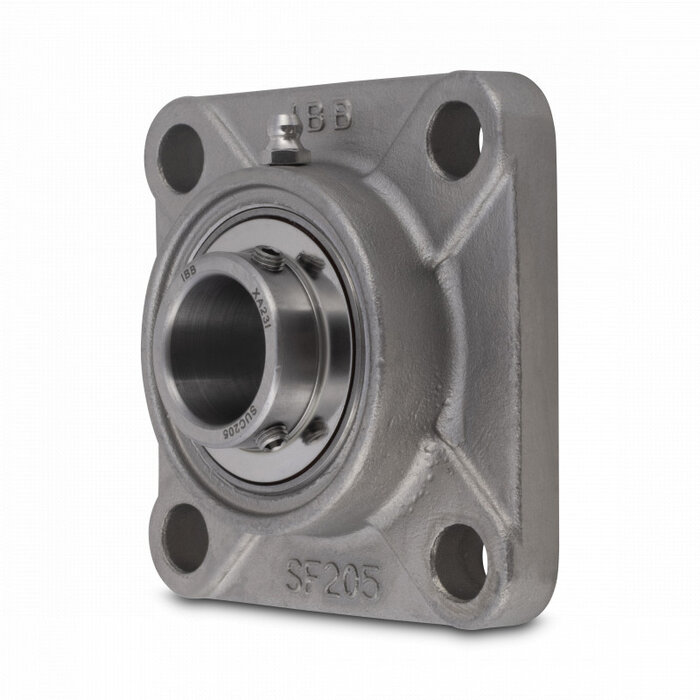 SS UCF 208 - IBB rvs vierkant lagerblok 40 mm