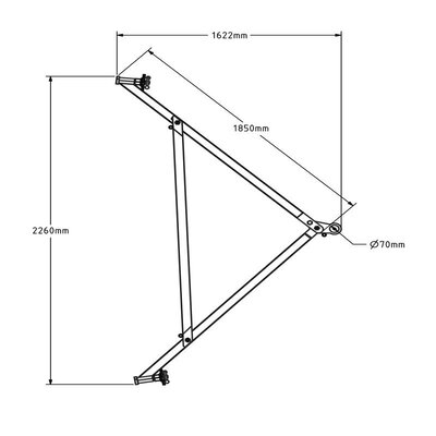 Trekstang voor ISO container - 25.000 kg