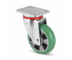 Ergonomisch PU zwenkwiel 200 mm - 700 kg
