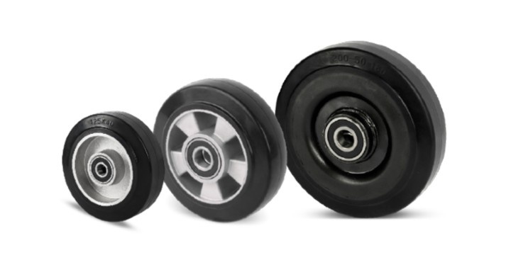 Elastisch rubber wielen