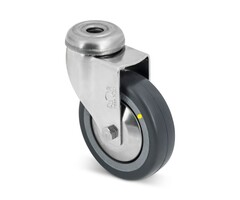 Derby Ruote ESD Rvs zwenkwiel 80 mm PU - 50 kg