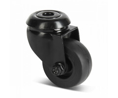 Zwart zwenkwiel 50 mm - 50 kg