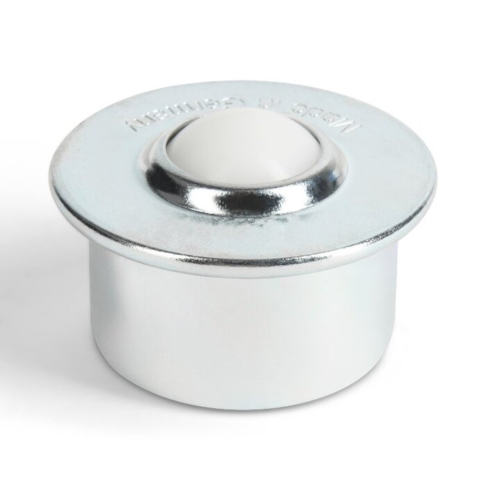 Stalen kogelpot 30 mm - kunststof kogelrol - 100 kg