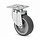 Rubber zwenkwiel 75 mm - plaat - 75 kg