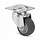 Rubber zwenkwiel 50 mm - kogellager - plaat - 50 kg
