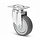 Rubber zwenkwiel 75 mm - kogellager - plaat - 75 kg -