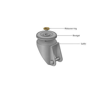 Reduceer ring 12.2 / 10 rvs inox