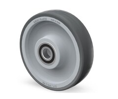 Wiel soft grijs 160 mm PU - 450 kg