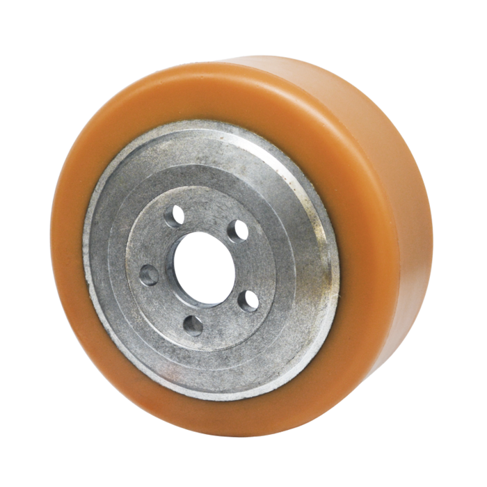 Polyurethaan aandrijfwiel 230x70 mm - Boring 45 mm flensaansluiting - 1350 kg