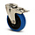 Rvs Zwenkwiel met rem 80 - Elastisch rubber - 110 kg