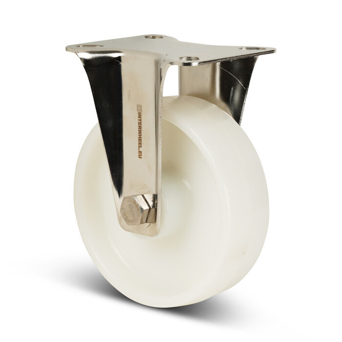 Rvs bokwiel 125 mm - Nylon - 150 kg