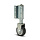 Verend bokwiel 50 mm - poortwiel - ladderwiel - 40 kg