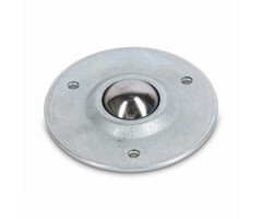 Stalen kogelpot 25.4 mm - 55 kg - rvs kogelrol