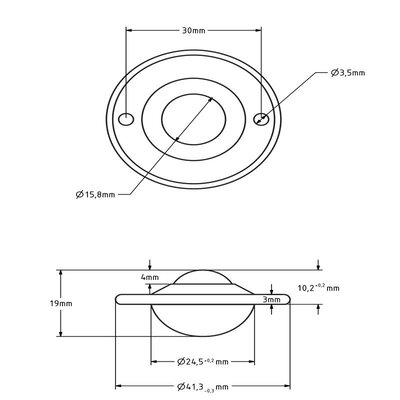 Rvs kogelpot 15.8 mm - rvs kogelrol - 12 kg
