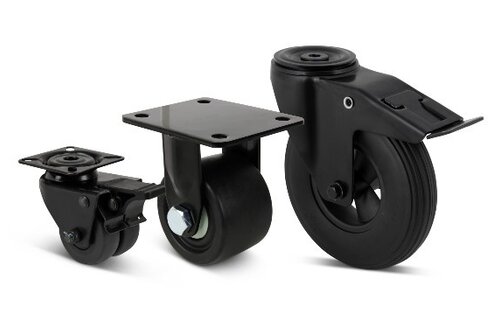 Stijlvol en praktisch: Zwarte zwenkwielen