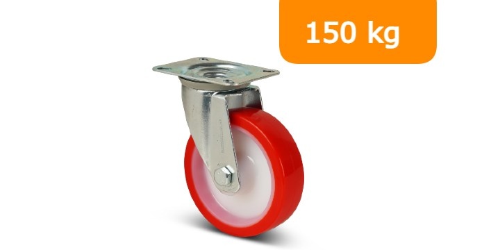 Zwenkwielen 150 kg draagvermogen