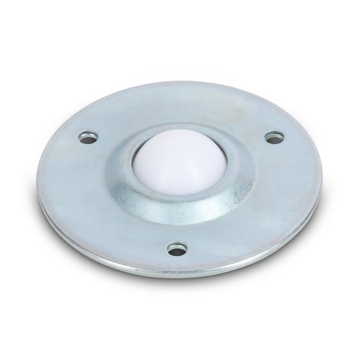 Stalen kogelpot 40 mm - kunststof kogelrol - 110 kg