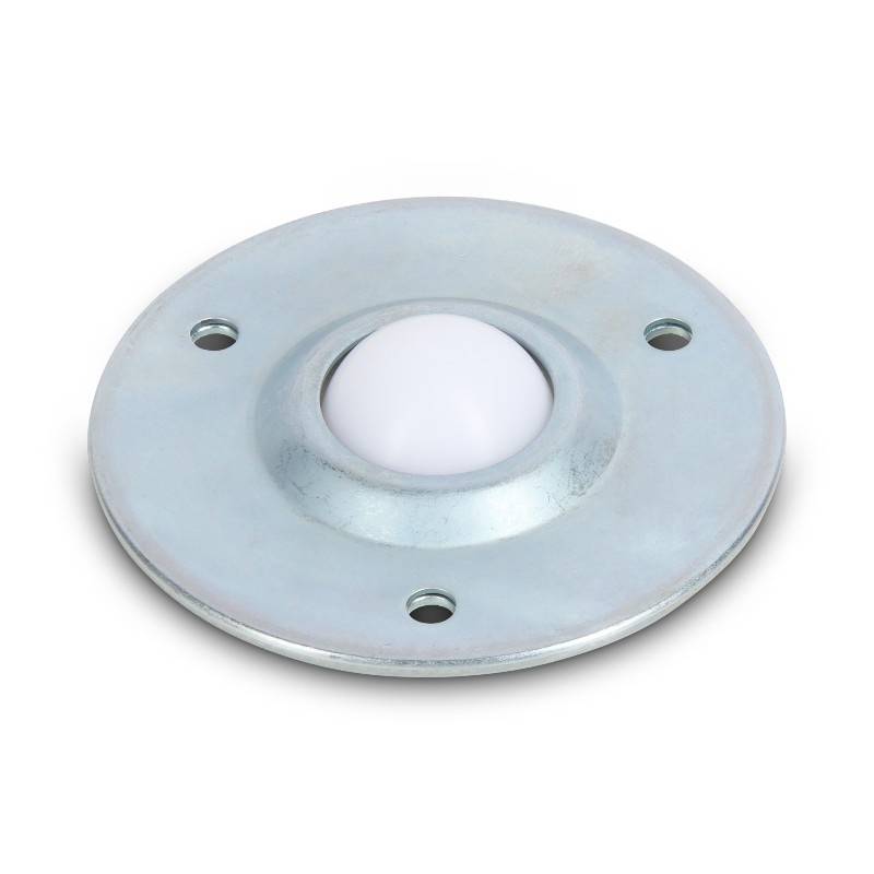 Stalen kogelpot 31.7 mm - kunststof kogelrol - 90 kg