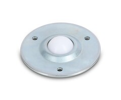 Stalen kogelpot 25.4 mm - 40 kg - kunststof kogelrol