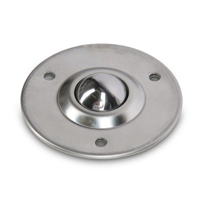 Rvs kogelpot 40 mm - rvs kogelrol - 225 kg