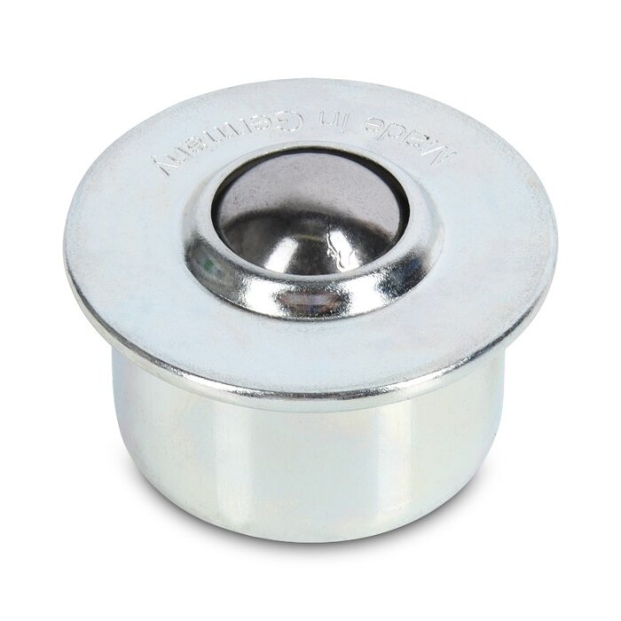 Stalen kogelpot 15.8 mm - stalen kogelrol - 60 kg