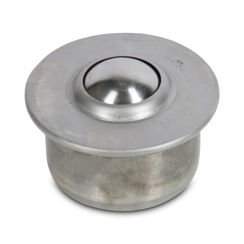 Rvs kogelpot 30 mm - rvs kogelrol - 300 kg