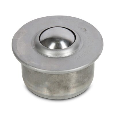 Rvs kogelpot 15.8 mm - rvs kogelrol - 60 kg