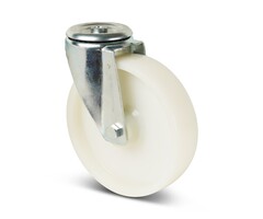 Nylon zwenkwiel 200 mm - boutgat - 350 kg